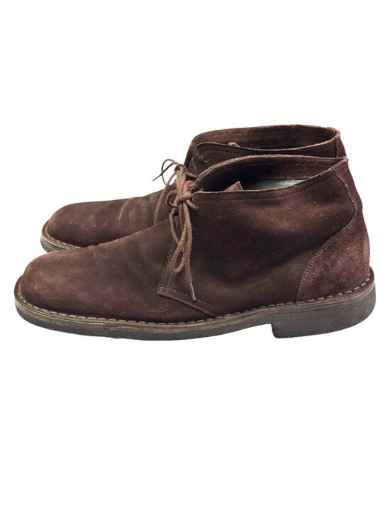 Bottega Veneta Chukkah Suede Boots Italy Brown Men Size 8 US 37 EU